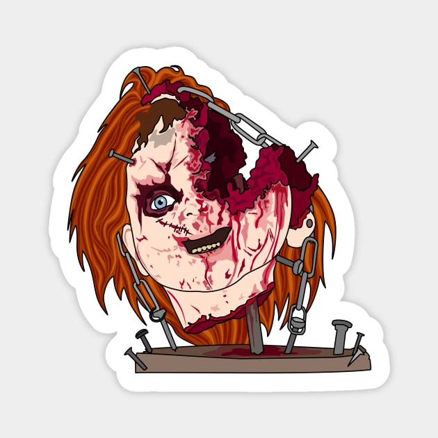 Cult Of Chucky | Torture Chucky Sticker by Jakmalone